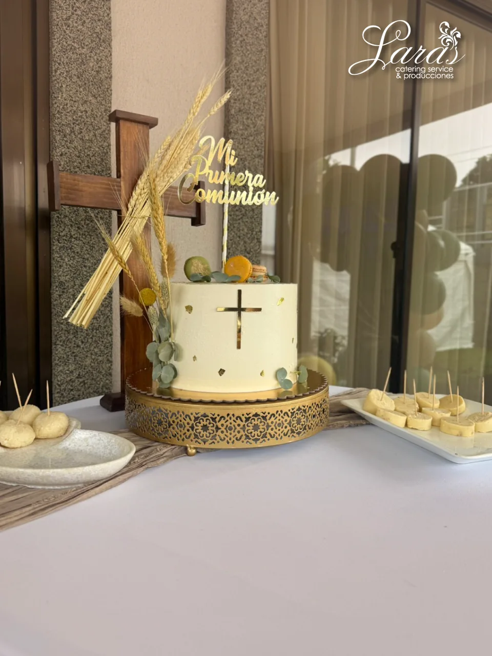 Decoración botánica elegida para una celebración